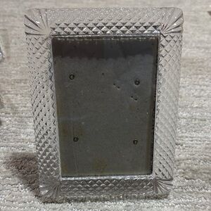 Vintage Mikasa Cut Textured Glass Picture Frame
